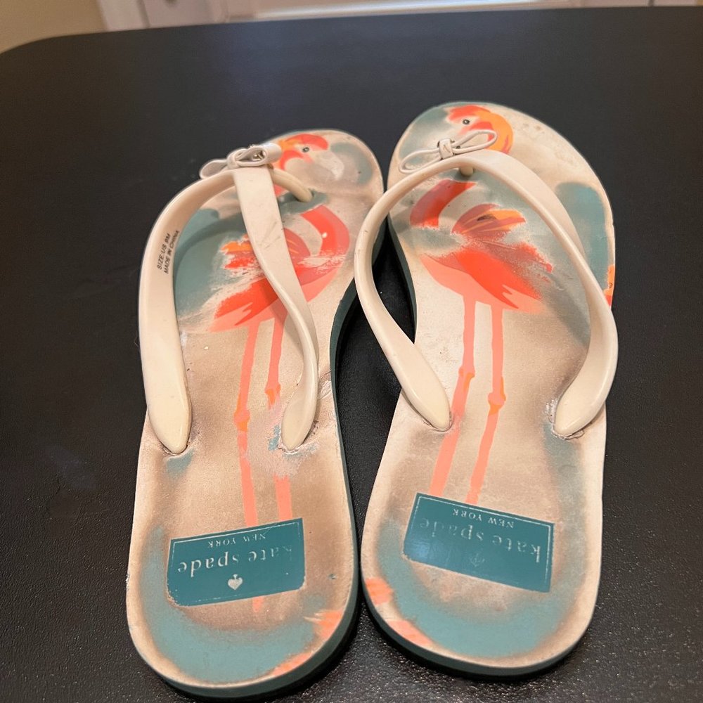 KAte Spade size 9 flip flop slippers
